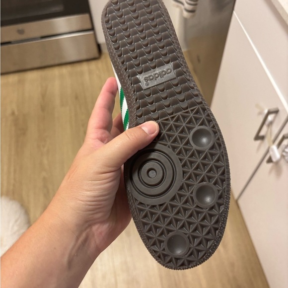 adidas Samba White and Green Sneakers - Picture 4 of 6